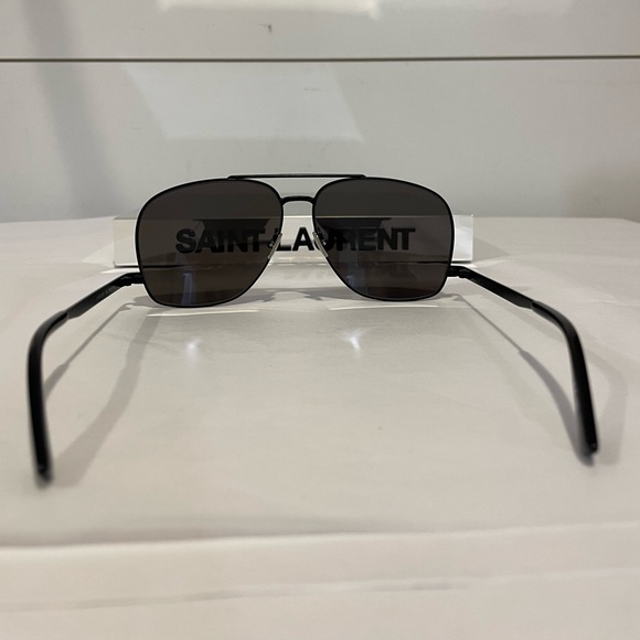 SAINT LAURENT SL 653 LEON-002 BLACK SUNGLASSES - Picture 7 of 10